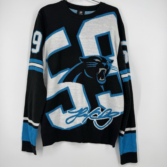 NEW NFL Carolina Panthers Luke Kuechly #59 Acrylic Black Sweater Men's Size M - Picture 1 of 5